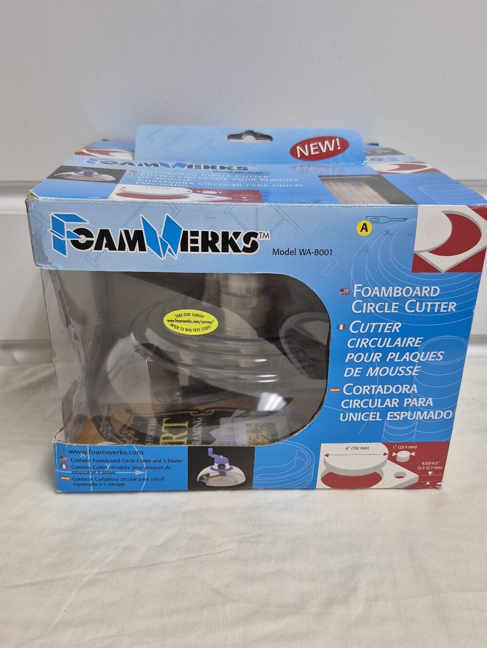 Foamwerks Foamboard Circle Cutter Model WA-8001 - NEW
